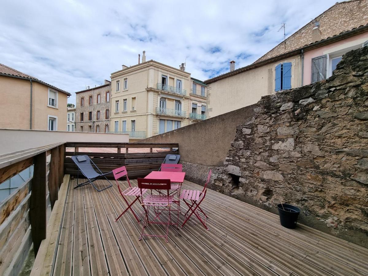 T2 Avec Terrasse 25M², Garage, Plein Centre-Ville Narbonne Luaran gambar